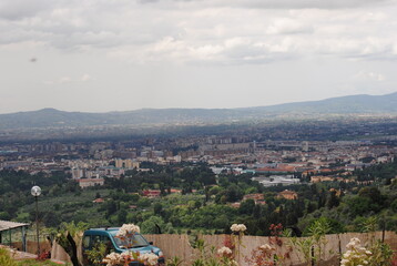 Fototapeta premium Italy, city, street, people, holiday, carnival, architecture, buildings, hotel, park, travel, vacation, attractions, antiquity, monument, sea, temple, church, religion, trees, park, grass, horizon