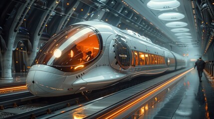 Futuristic Train Station