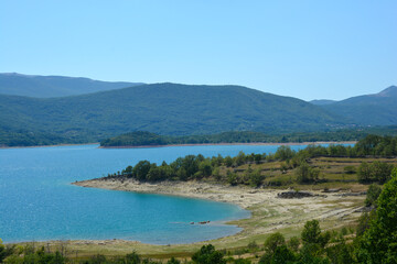 Fototapeta premium View of Lake Peruca from the eastern shore