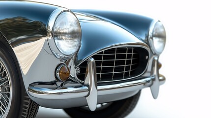 Classic Car Close-up: Chrome Elegance 