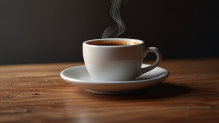 Obraz premium cup of coffee with beans