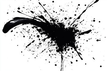Splattered ink texture. Splatter painting background