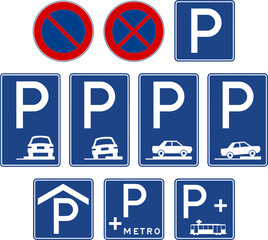 Stopping and Parking Signs, Regulatory Signs - Traffic and Road Signs for Sale (Turkish: Karayollari Standart Trafik Isaret Levhalari, Duraklama ve Park Etme Isaretleri) 