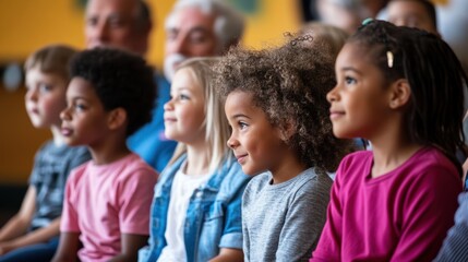 Parents and Grandparents Watching Children Perform