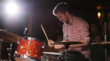 Drummer in Action.