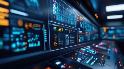 Fototapeta premium Futuristic Control Panel