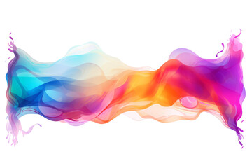 Fototapeta premium color water splash isolated on white.