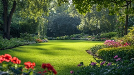 Obraz premium Serene Garden Landscape