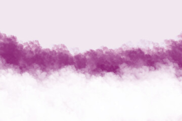 もふもふ、もくもく、雲、雲海（紫色）