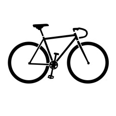 Bicycle icon isolated on white background 