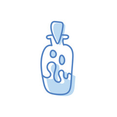 Magic bottle hand draw doodle vector icon