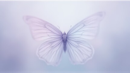 white butterfly on blue background