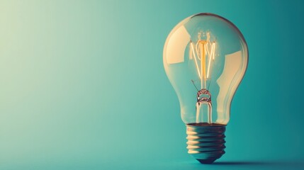 Illuminating Invention Vintage Incandescent Lightbulb Radiating Creativity and Potential