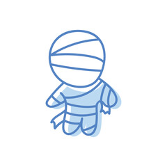 Mummy hand draw doodle vector icon