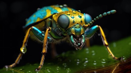 Close-up of a Jewel Beetle