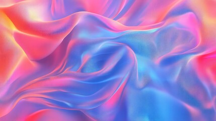 Obraz premium Abstract colorful silk fabric background with wavy lines.