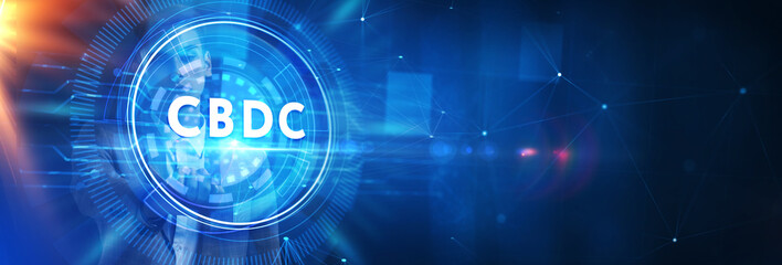 CBDC Central Bank Digital Currency Concept.