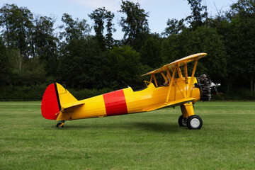 retro airplanes air show