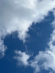 blue sky with clouds