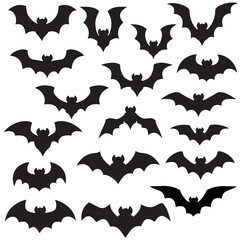 Silhouette Bat Designs for Halloween
