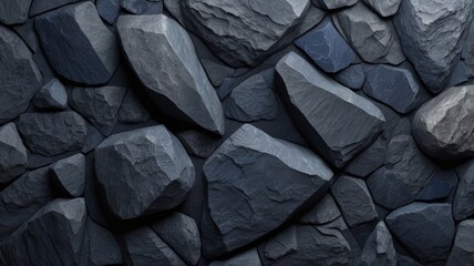 Midnight Blue rough stone wall texture Background. Abstract minimal pattern can be used for projects and presentations.