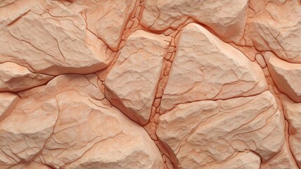 Fototapeta premium Pale Coral rough stone wall texture Background. Abstract minimal pattern can be used for projects and presentations.