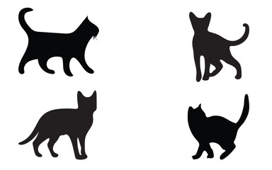 cat silhouette vector design for you.