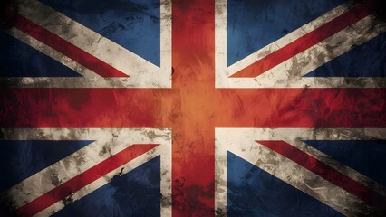 Fototapeta premium Grunge UK flag