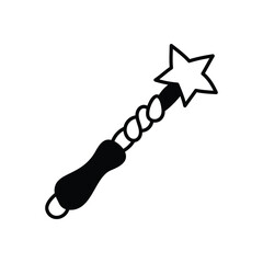 Magic sticks hand draw doodle vector icon