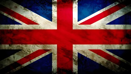 Fototapeta premium Grunge UK flag