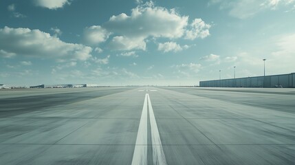 Airport airplane flight runway taking off, road, wide, long, pilot, horizon, sky ,travel, transportation