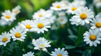 Fototapeta premium Blooming Daisies Garden