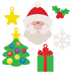 Christmas ornament vector cartoon illustration