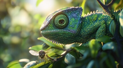 Obraz premium Chameleon in the Jungle