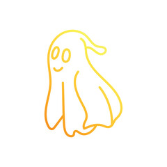 Ghost hand draw doodle vector icon