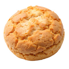 Single puff cookie isolated on transparent background