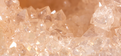 Brilliant Precious stones. Mineral crystals in the natural environment. Texture of precious and semiprecious stones. Seamless background of colored shiny surface of precious stones. Argonium white.