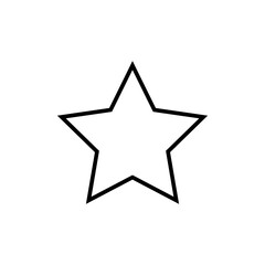 Star line icon in generic style. Shine concept