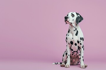 Dalmatian dog animal mammal pet.