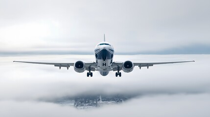 Boeing on White Background