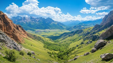 Naklejka premium Majestic Mountain Valley