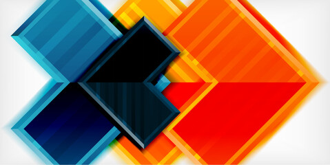 Arrow symbols created with 3d effects and line texture geometric abstract background