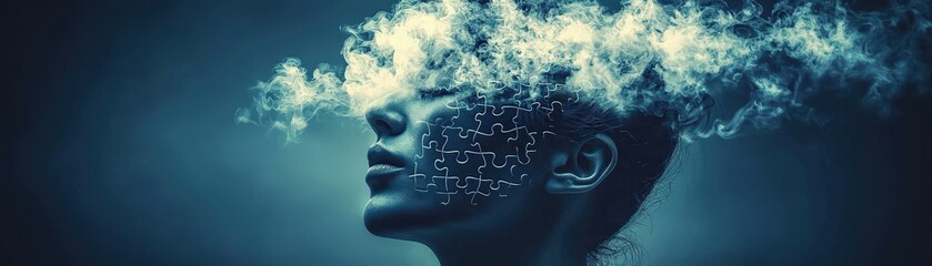 Obraz premium Thought-Provoking Scene of Contemplation and Reflection