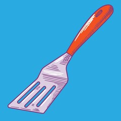 kitchen spatula for turning meat