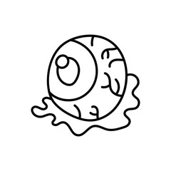 Eye balls hand draw doodle vector icon