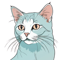 Obraz premium cat cartoon vector