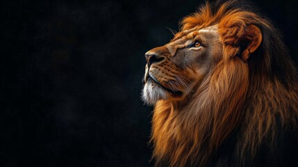 Naklejka premium Majestic Lion Portrait