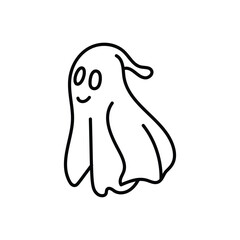 Ghost hand draw doodle vector icon