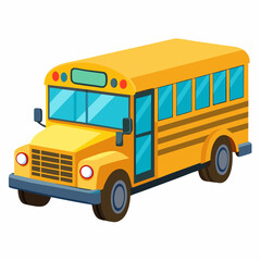 illustration of school bus