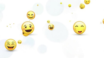 Collection of emoticons. Generative AI
